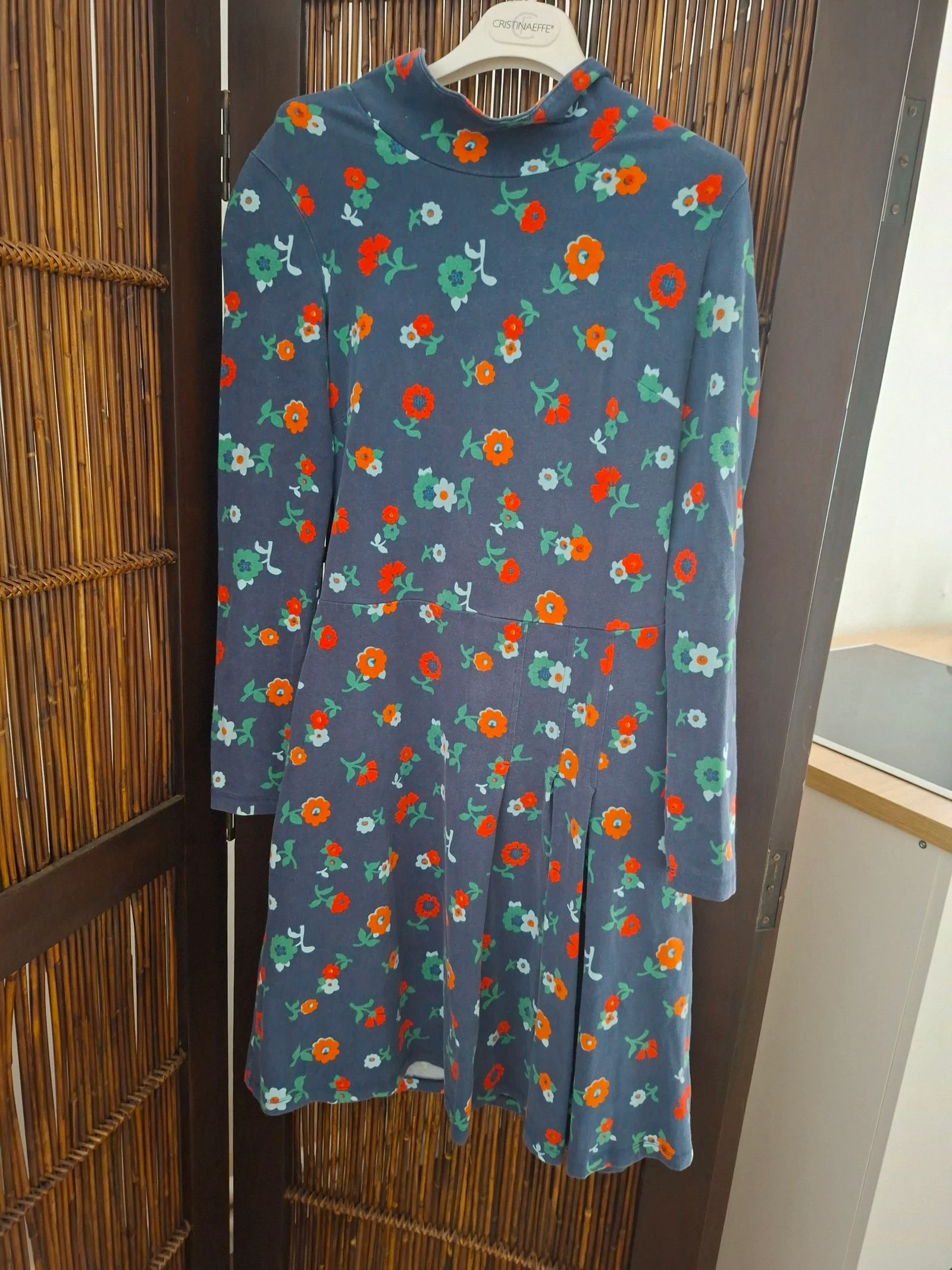 Blauw bloemenkleedje